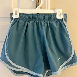 Nike Women's Light Blue Dri-fit Athletic Shorts